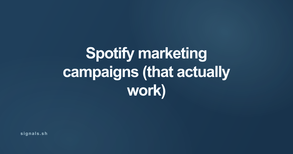 Spotify marketing campaigns (that actually work)