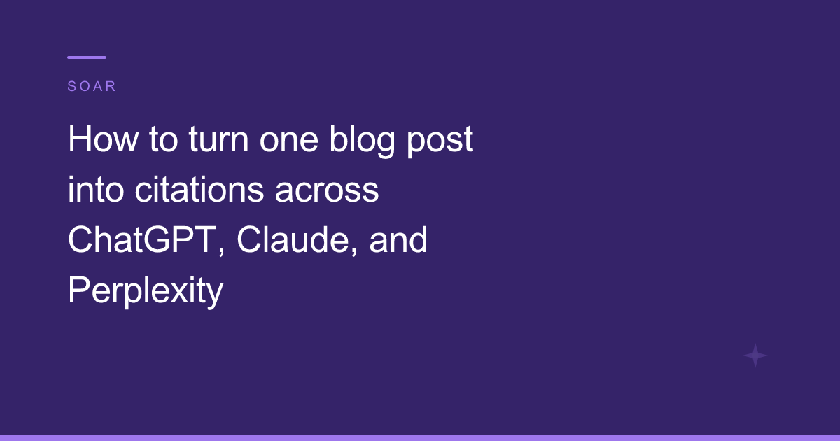 Repurpose content for AI citations