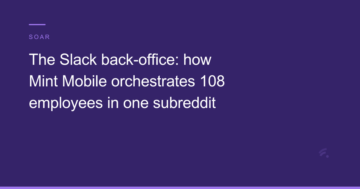 The Slack back-office model for branded subreddits